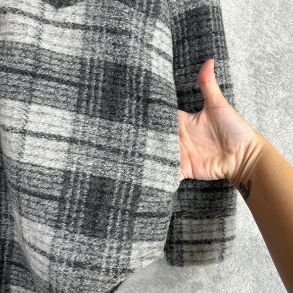 Joie Plaid Shirt Jacket Shacket S Relaxed Fit Coastal Old Money Quiet Luxury - Picture 4 of 8